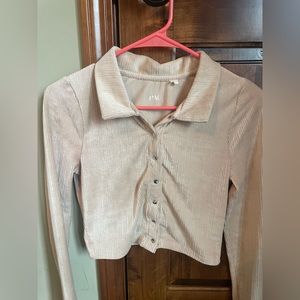 PacSun Cream/Ivory Long Sleeve, Size Small